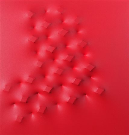 AMADIO GIUSEPPE (Todi 1944) "Bnate" Estroflessione su tela cm. H: 53.00 L:...