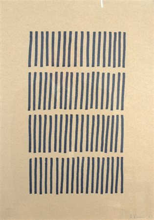 VERMI ARTURO (Bergamo 1928 - Bergamo 1988) "Diario" 1964 Pennarello su...