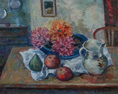 FERGNANI CORRADO (Viguzzolo d'Alessandria 1910 - Milano 1986) "Natura morta"...