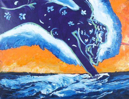 GERMANA' MIMMO (Catania 1944 - Busto Arsizio 1992) "Senza titolo" 1991 Olio...