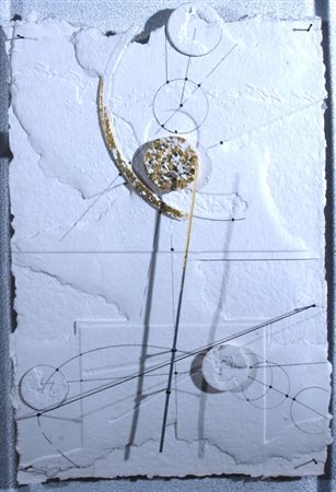 VALENTINI WALTER (Pergola 1928) "Segno/luce" 1999 Tecnica mista su carta su...