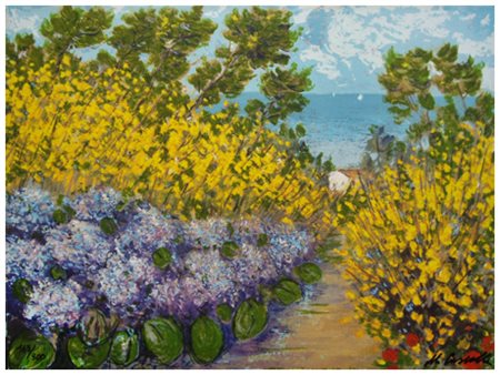 MICHELE CASCELLA Ortona 1892 – Milano 1989 Ginestre e ortensie 1984...