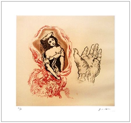 GIORGIO DE CHIRICO Volos 1888 – Roma 1978 Composizione romantica 1972...