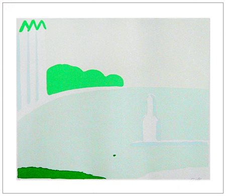 VIRGILIO GUIDI Roma 1891 – Venezia 1984 Senza titolo Litografia a colori es....