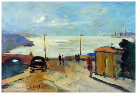 RENZO MERCATINI Chianni 1924 – Livorno 1984 Senza titolo Olio su faesite 40 x...