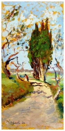 BASSO RAGNI Termoli 1921 – Livorno 1979 Senza titolo 1970 Olio su tavola 40 x...