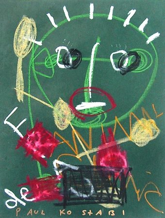 PAUL KOSTABI Whittier (USA) 1962 My best haircut ever 2002 Tec. mista su...