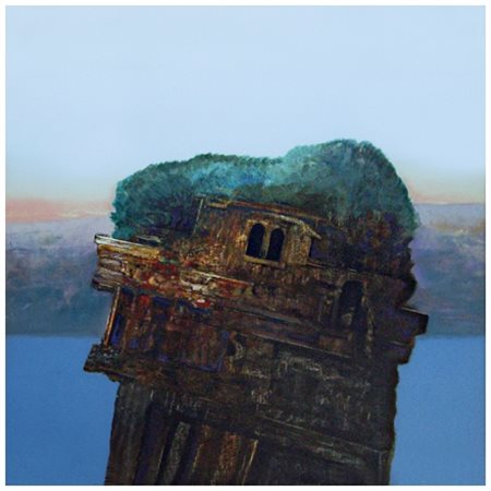 JOHN PICKING Lancashire (UK) 1939 Dark Island 1992 Olio su tavola 60 x 60....