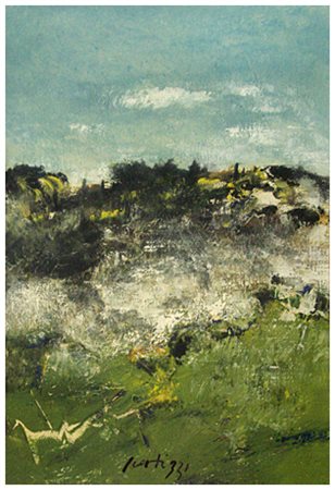 SERGIO SCATIZZI Gragnano 1918 – Firenze 2009 Senza titolo Olio su tela...