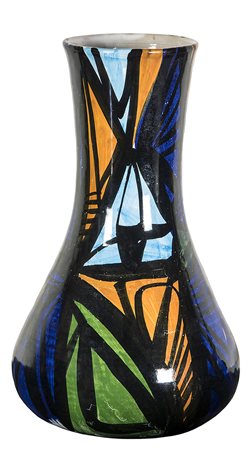 WLADIMIRO TULLI, Vaso con decoro astratto, 1963, Fratelli Bozzi, Appignano,...