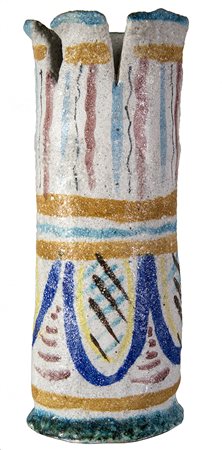 PROCIDA - VIETRI, Due vasi decorati a motivi astratti, Anni ‘70-’80, Ceramica...