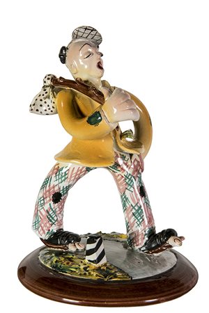 ITALICA ARS - FIRENZE, Viandante, Anni ‘60, Scultura in ceramica dipinta,...