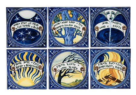 ALDO PASCUCCI - GUALDO TADINO, Il Cantico delle Creature, 1920 circa, Sei...