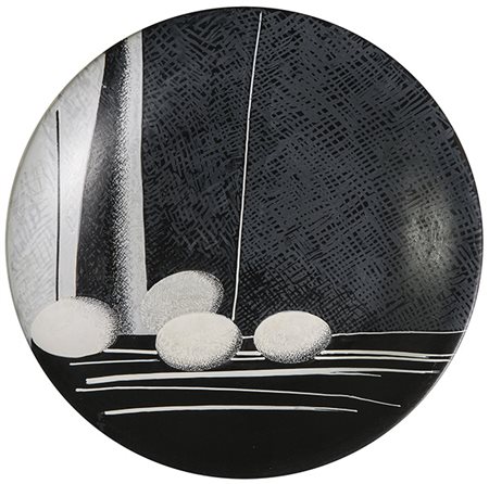 PIETRO MELECCHI, Piatto decorato a motivi geometrici, Anni ‘70 circa ,...