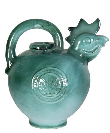 MELKIORRE MELIS, Tre vasi decorati con elementi zoomorfi, 1955, Ceramica...