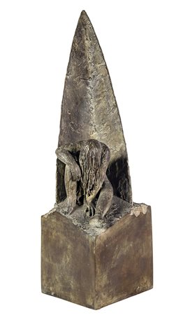 EMANUELE DE REGGI, Bozzetto per ‘Il Naufrago’, 1993, Scultura in bronzo, 48 x...