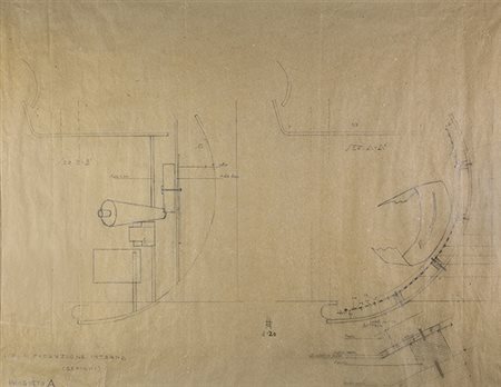 ENRICO PRAMPOLINI, Studio per allestimento del Padiglione Autarchia, 1938...