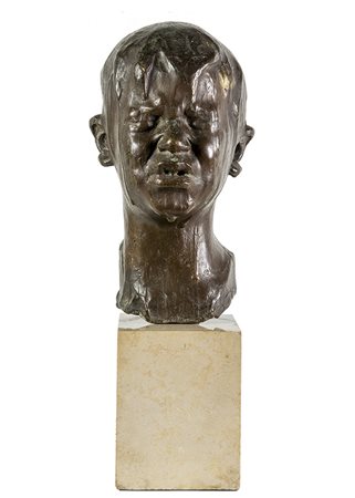 SAVERIO GATTO, Il tuffatore (Giuseppe), Scultura in bronzo, h. 28,5 cm...