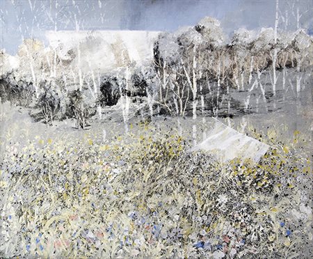 GIUSEPPE BANCHIERI , Paesaggio, 1967, Olio su tela, 50 x 60 cm, Firma e data...