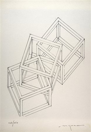 AUTORI VARI, Cartella di dieci litografie di CARRINO, COLETTA, MAINOLFI,...