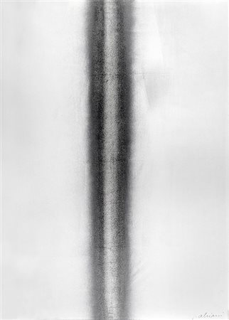 GETULIO ALVIANI, Senza titolo, Olio su tela, 98,7 x 70 cm, Firma in basso a...