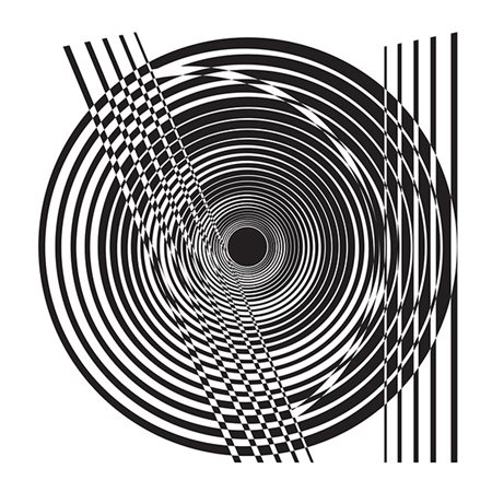 STEFANO FERRACCI, Intersezioni ottico dinamiche numero 40, 2016, Inchiostro...