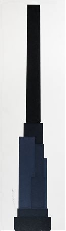 GIUSEPPE SALVATORI, Italico, 2006, Acrilico su tavola, 100 x 30 cm, Firma,...