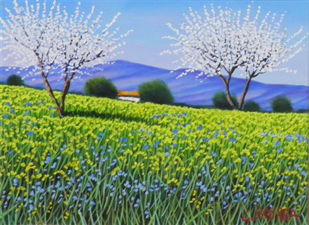 DAUREA GIOVANNI FORLI 1944 SENZA TITOLO OLIO SU TELA cm 30 x 40 Firma in...