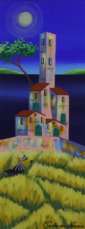 DA NORCIA PAOLO 1953 SENZA TITOLO, 2000 TECNICA MISTA SU TELA cm 50 x 20...