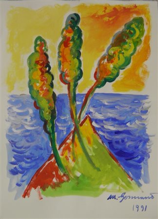 GERMANA' MIMMO CATANIA 1944 BUSTO ARSIZIO 1992 SENZA TITOLO, 1991 TECNICA...