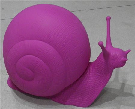 CRACKING ART GROUP . CHIOCCIOLA MULTIPLO IN PLASTICA cm 110 x 65 x 82 Timbro...