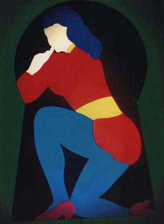 LODOLA MARCO DORNO 1955 SENZA TITOLO SCATOLA LUMINOSA cm 125 x 84 x 12 Firma...