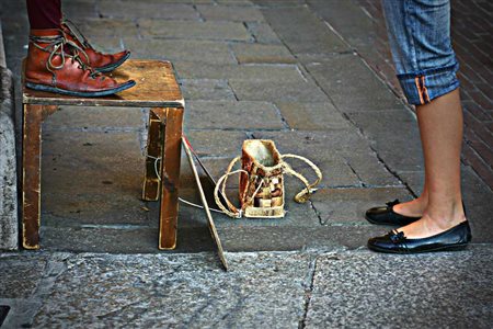 ALESSANDRINI NICOLA 1981 BALLERINA E FOLLETTO, 2011 FOTOGRAFIA cm 20 x 30...
