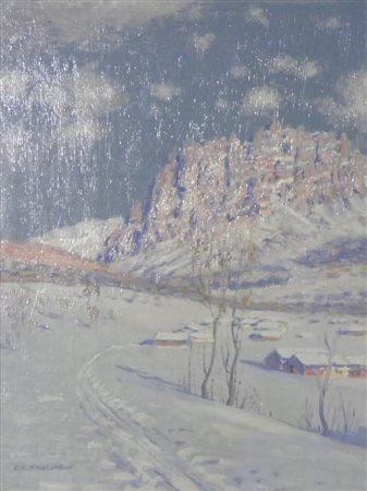 TAGLIABUE CARLO COSTANTINO AFFORI 1880 1968 CORTINA D AMPEZZO D INVERNO, 1940...