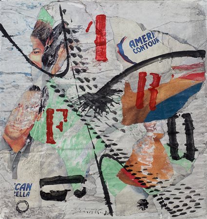 MAX MARRA (1950) Muoversi fa bene alla salute, 1990 Collage e tecnica mista...