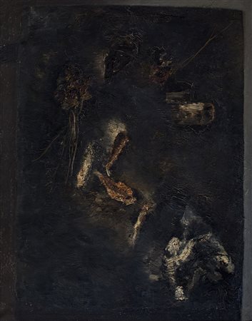 ADOLFO BORGOGNONI (1937-1999) Natura Morta, 1958 Olio su tela cm 100x80...