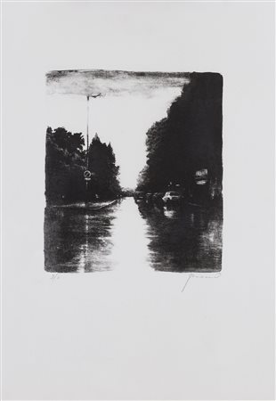 DAVIDE FRISONI (1965) Senza Titolo Incisione Lastra cm 26x20 Foglio cm 50x35...