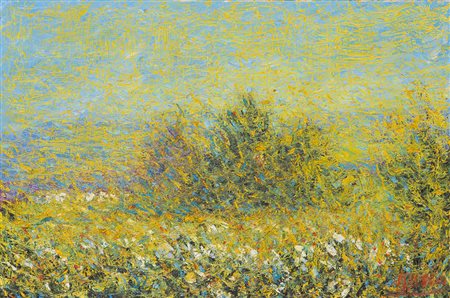 ROBERTO MASIA (1958) Dolce serata, 2001 Olio su tela cm 40x60 Firma al fronte...