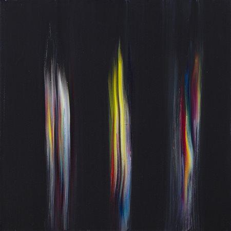 ENNIO FINZI (1931) Il verso del colore in nero, 2012 Acrilici su tela cm...