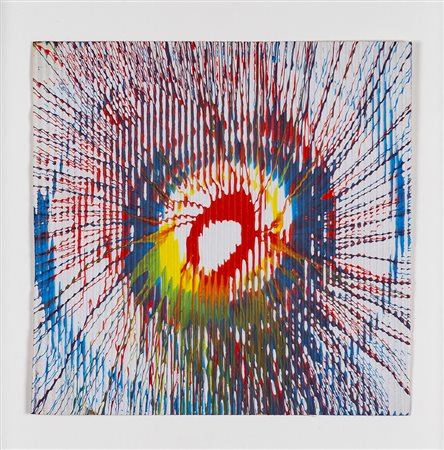 SANDI RENKO (1949) Bogat, 2015 Tecnica mista su cartoncino zigrinato cm 21x21...