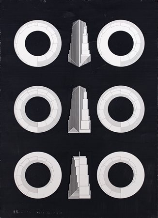 MARCELLO MORANDINI (1940) 154.A-155.B-155.A, 1971 Tecnica mista su carta cm...