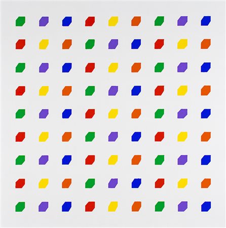 ANGELO DOZIO (1941) Neutrini, 2015 Acrilici su tela cm 100x100 Firma, titolo...