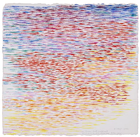 PIERO DORAZIO (1927-2005) Senza Titolo, 1982 Serigrafia su carta a mano cm...