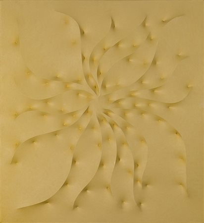 GIUSEPPE AMADIO (1944) Eziao Acrilici su tela estroflessa cm 101x94x4 Firma,...