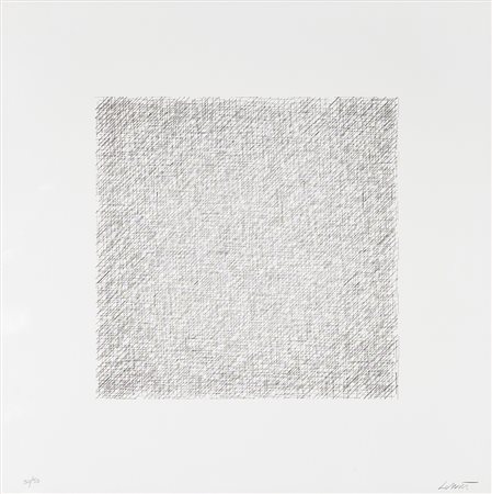 SOL LEWITT (1928-2007) Senza Titolo Litografia cm 58x58 Firma e numerazione...