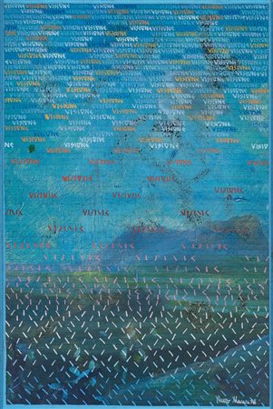 RENZO NUCARA (1955) Visione, 1978 Acrilici su tela cm 30x20 Firma e datazione...