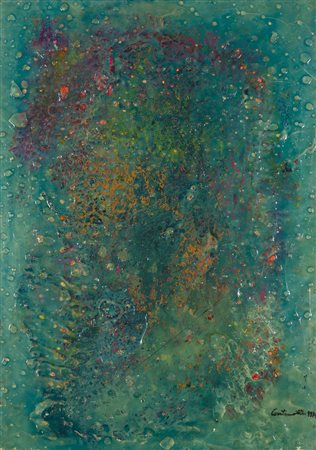 BRUNO CONTENOTTE (1922-1992) Cosmovisione lunare da 2063 O.D., 1974 Tecnica...