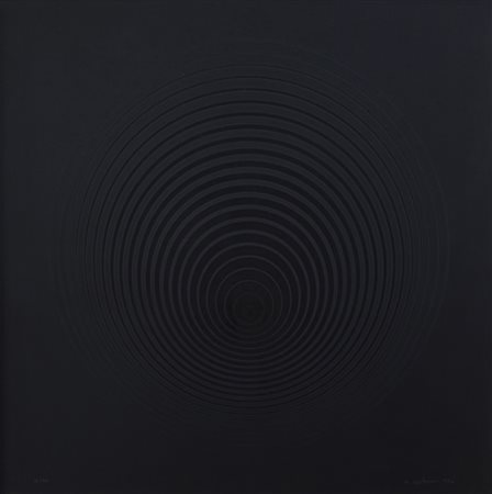 MARINA APOLLONIO (1940) Dinamica circolare, 1972 Serigrafia su carta cm 48x48...