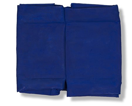 CESARE BERLINGERI (1948) Oltremare piegato, 1998 Olii e pigmenti su tela...