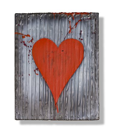 UMBERTO MARIANI (1936) Senza Titolo, 1999 Acrilici su piombo intavolato cm...